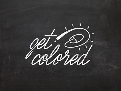 Get Colored branding identity logo typography