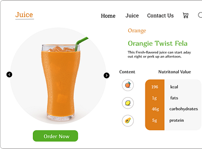 Juice colorful figma web design