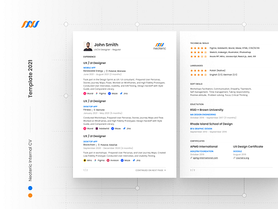 Internal CV Template by Neoteric