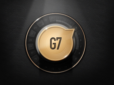 G7 Icon g7 gold icon logo loud music volume