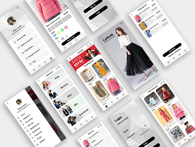 Online clothing store UI design android app design android ui clothing store mobile app design mobile ui online shop online store ui uidesign uiux uiuxdesign ux uxdesign