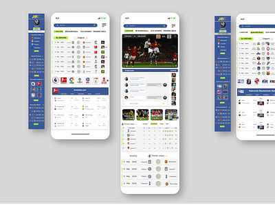 Sports Live Score Design (Mobile Version) app branding design ui ux web website