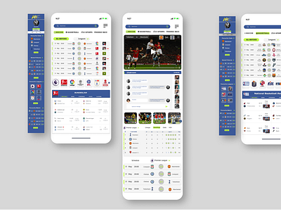 Sports Live Score Design (Mobile Version)