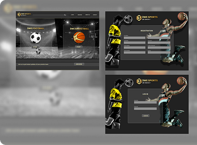 soccer basketball animation app clean design graphic design typography ui ux web website