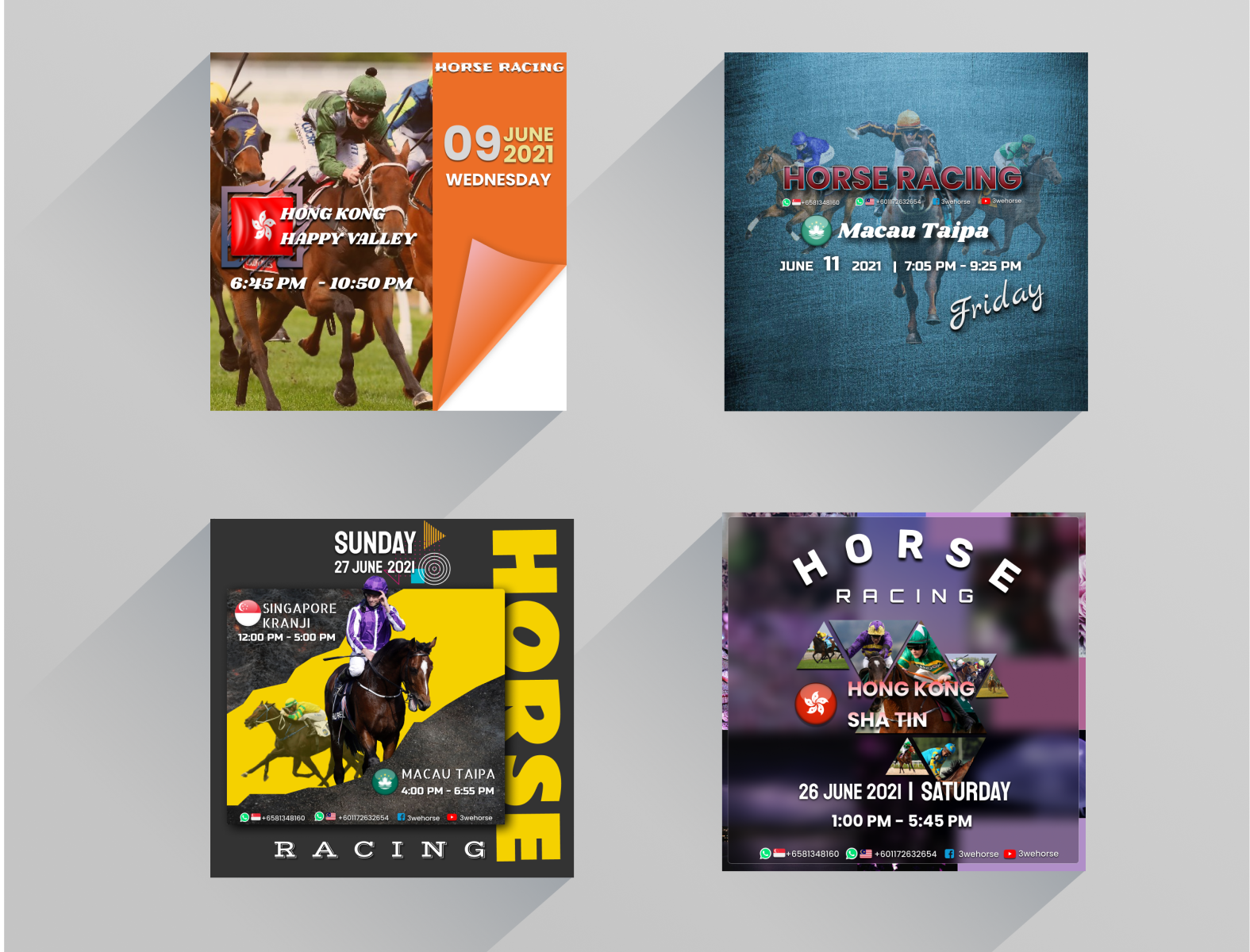 BANNERS | HORSE RACING by Redford Mancera on Dribbble