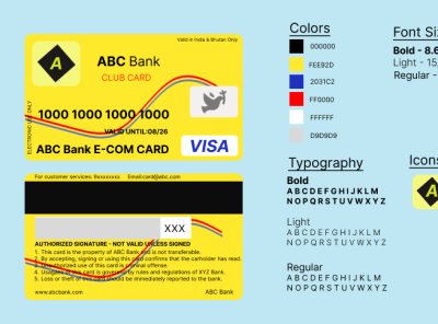 Bank Card Design app design ui uiux design ux
