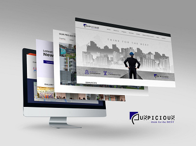 Auspicous Website Landing Page UI Design graphic design product ui ux website