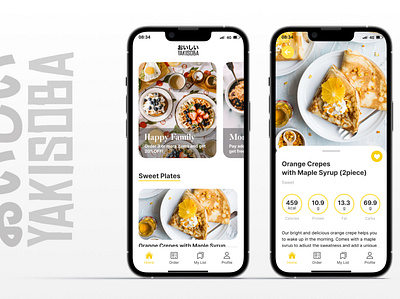 YAKISOBA Food App application pro product ui ux