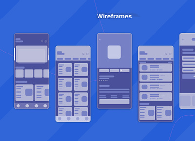 Wire-frames for App design graphic design illustration product ui ux