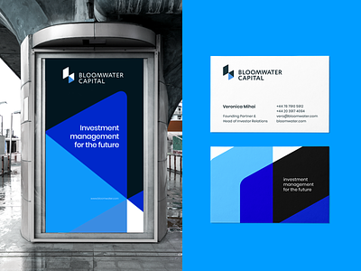 Bloomwater Capital | Visual Identity brand design branding business card design design studio fintech graphic design logo