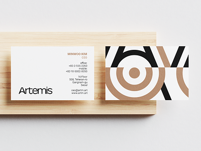 Artemis | Business Cards brand design branding business card design design studio graphic design logo nft pattern visual identity