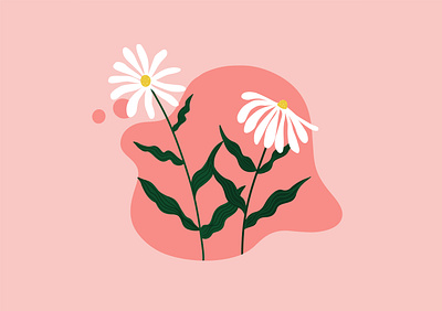 Daisies 🌼 banner design graphic design illustration vector