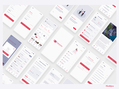 Shots from Helping Hands Mobile App Project app design figma ui ux