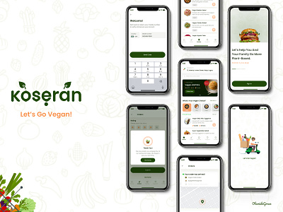 Vegetarian Food Ordering Design