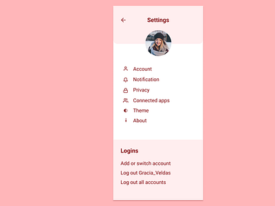 Daily UI - Day 07/100 - Settings