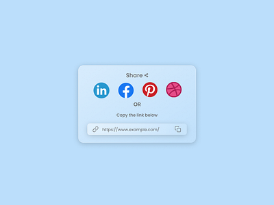 Daily UI - Day 010/100 - Social Share