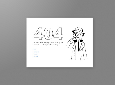 404 page – Daily UI #008 008 404 page dailyui