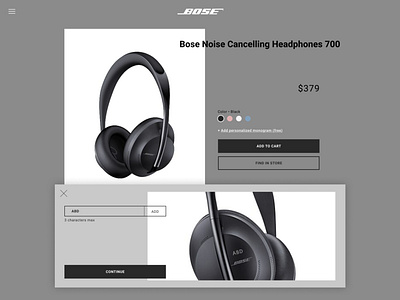 Daily UI #033 – Customize Product