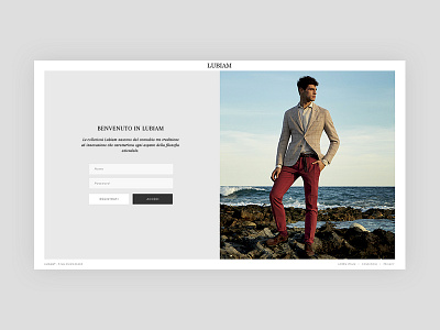 Lubiam - b2b online store art direction ecommerce fashion fashion store lubiam online store web webdesign website