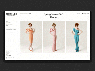 Chiara Boni - Lookbook art direction chiara boni ecommerce fashion gif online store principle store webdesign website