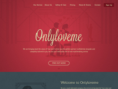 Onlyloveme web web design wip