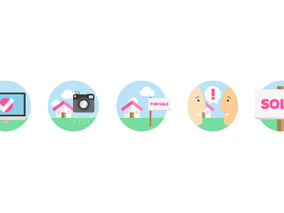 Property sales icon thingies icons property real estate