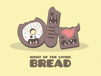 Nightofthelivingdeaddotjaypeg illustration zombie like breaded goods