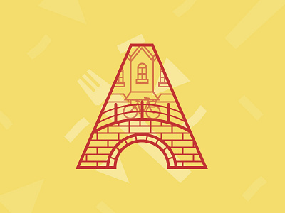 Adventures in the Alphabet – Amsterdam amsterdam bridge buildings fries illustration lettering letters travel typography