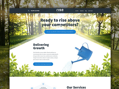 Rise Landing Page