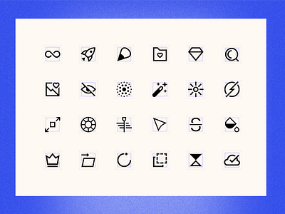 Updating our icons library animation branding geometric gif graphic design grid icon icon design icon system iconography icons iconset line loop motiion outline pitch set symbol vector