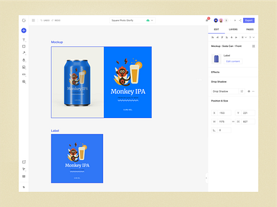 Convert browsers to buyers with attractive mockups beer branding brewery can craft beer design design system e commerce gif graphic design illustration ipa label label packaging logo mock up mockup scene scene creator tools