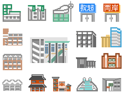 Monopoly Icons game icon pixel