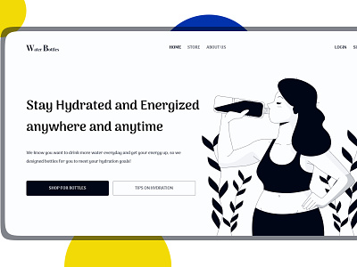 Water Bottle E-Commerce Website by Odufa Agba