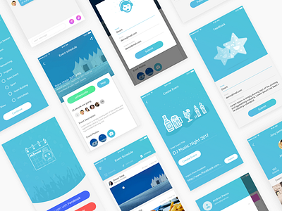 Event App - Organize event and invite friends apps design design design app event app mobile app design mobile app development mobile apps ui ux