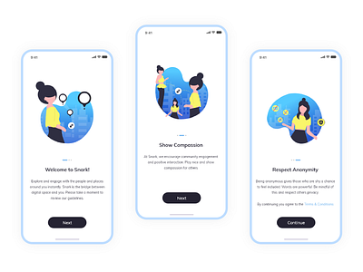 Onboarding screen - Location Based Social App apps design design design app mobile app design mobile app development onboarding screen onboarding ui