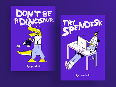Spendesk - Don't be a dinosaur campaign