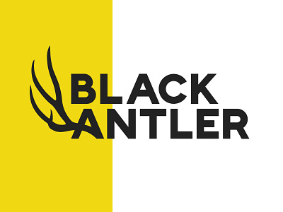 Black Antler antler branding logo modern
