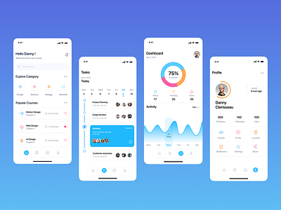 Course app Mobile - Light theme