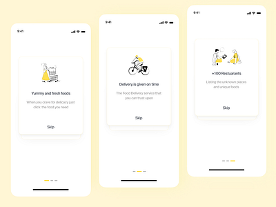 Onboarding Screens - Food Delivery App