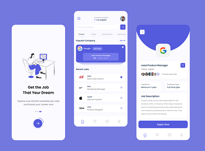 Job Application - Mobile Design design ios mobile mobileapp trending ui ux vector
