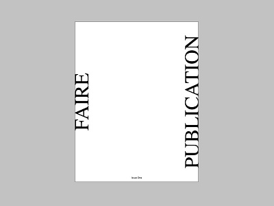 Publication editorial experimental layout logo magazine type typography zine