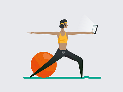 warrior 2 exercise tablet warrior working out yoga