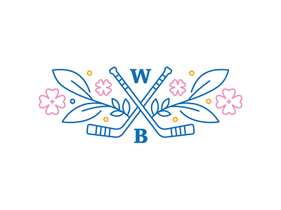 Wedding on ice blue cold flowers hockey ice tricolor wedding white