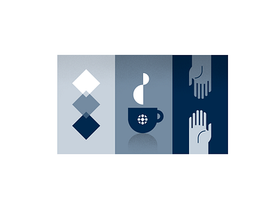 icon set for Colony.io part 3 blackandwhite blockchain coffee corporate diagram grey hands help illustration support vector