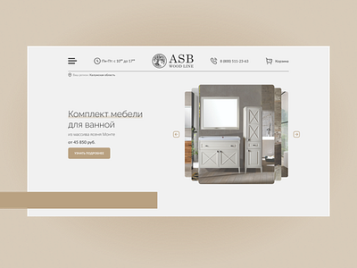 ASB-Woodline bathroom brand design furniture interior redesign room ui ux webdesing