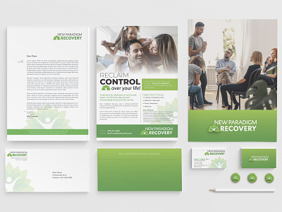 New Paradigm Recovery - Brand Collateral brand identity branding design business collateral