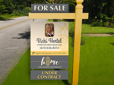 Custom Realtor Sign - all pieces custom