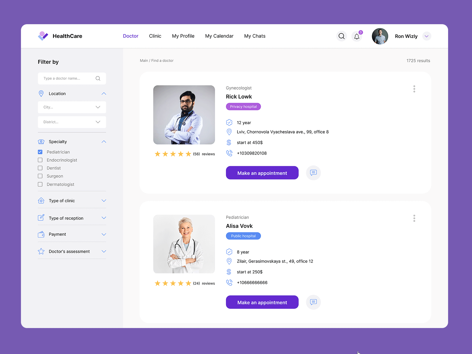 HealthCare UI