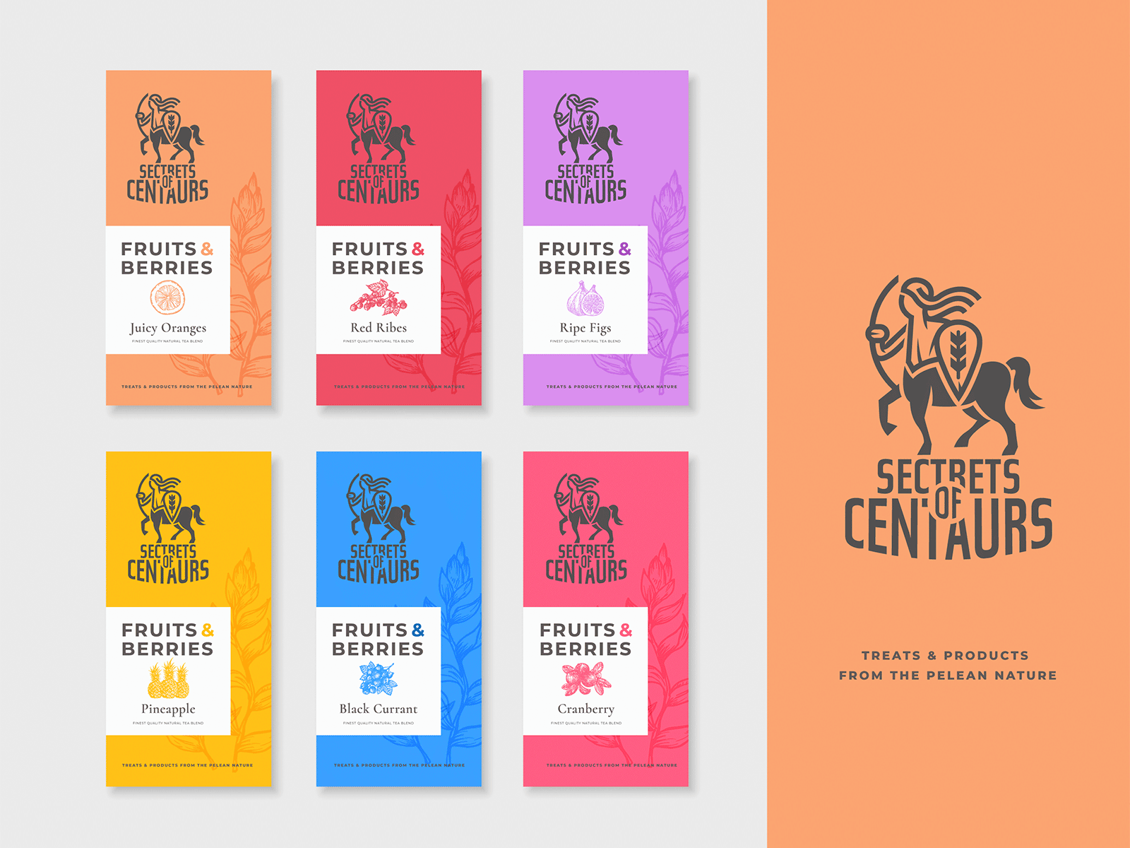 Secrets of Centaurs branding design logo packaging