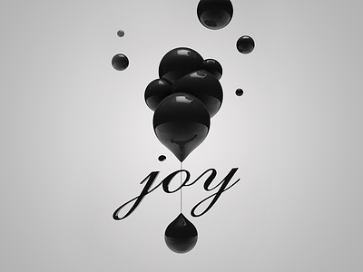Joy 3d typography